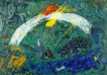 Noé y el arco iris contemporáneo Marc Chagall Pinturas al óleo